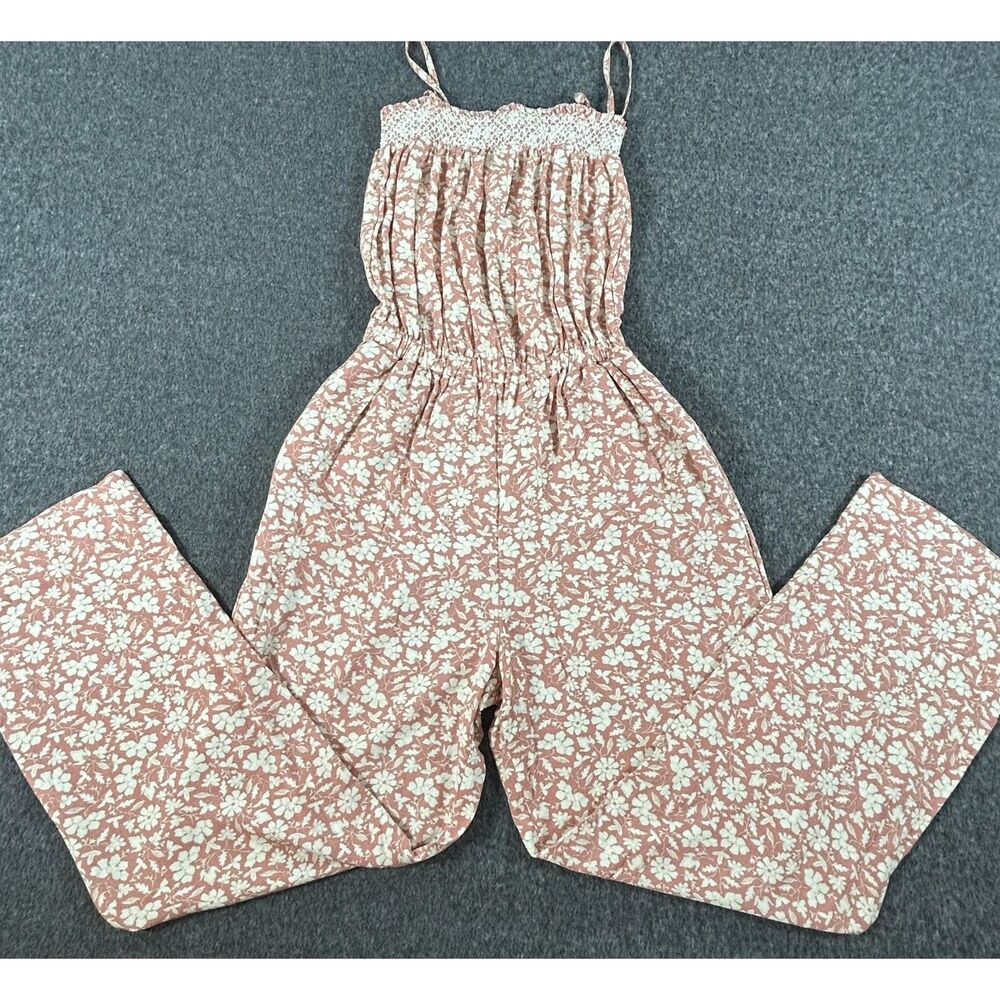 NWT Faherty Renata Jumpsuit in Coral Nusa Floral Size Small